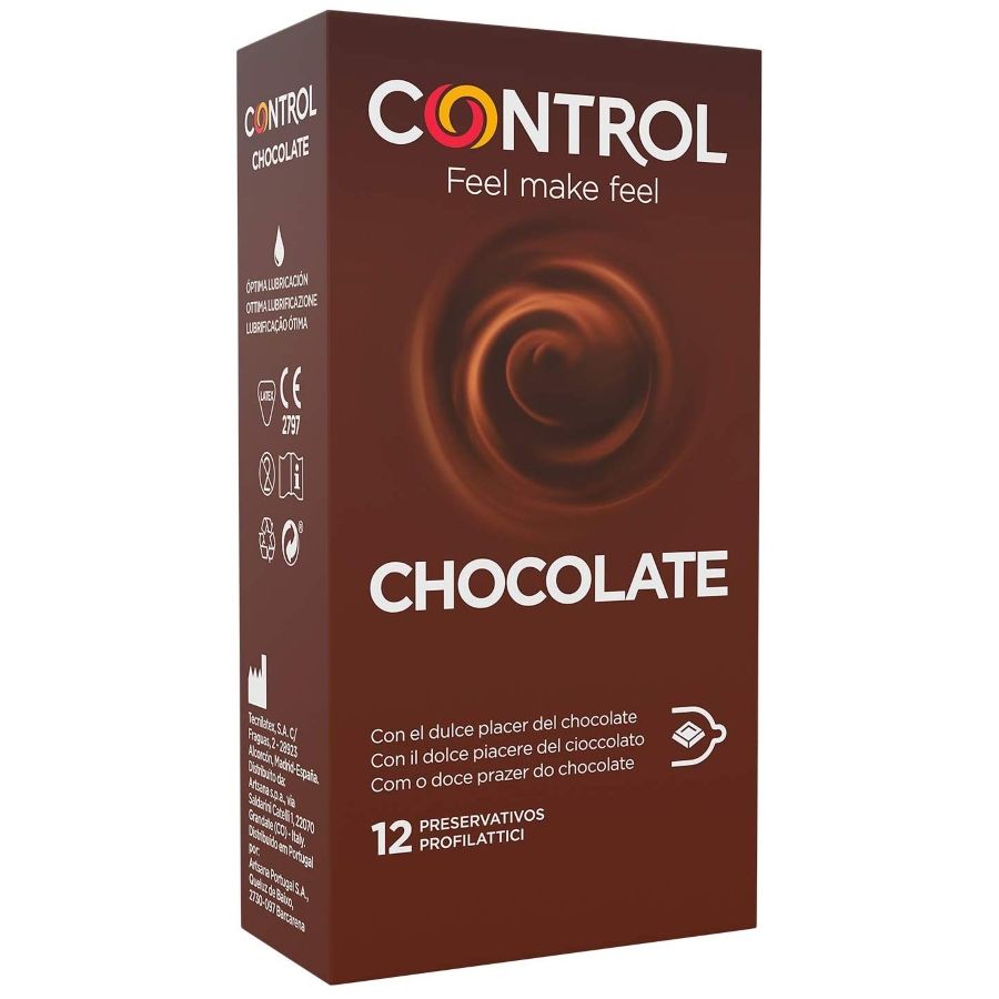 CONTROL CHOCOLATE PRESERVATIVOS 12 UNIDADES CONTROL CONDOMS 