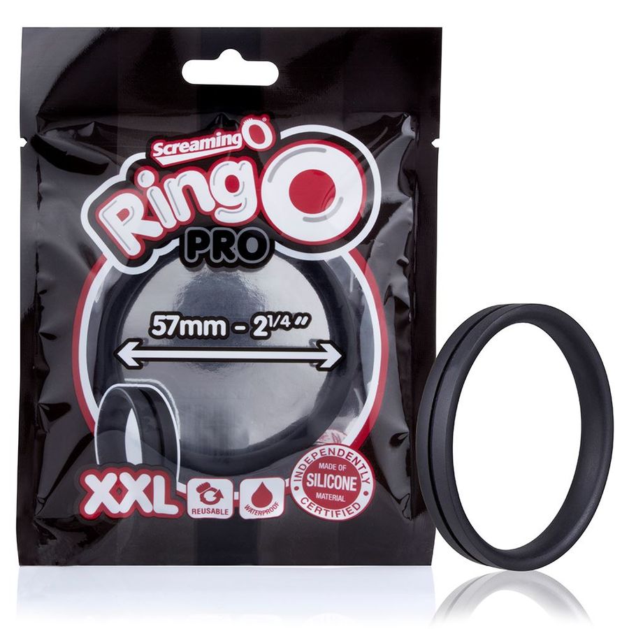 Screaming O Anillo Potenciador Ringo Pro Xxl Negro 57mm