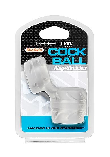 PERFECT FIT SILASKIN COCK & BALL TRANSPARENTE