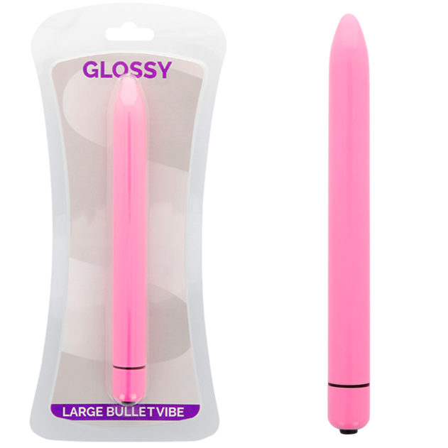 Glossy - Slim Vibrador Rosa Intenso