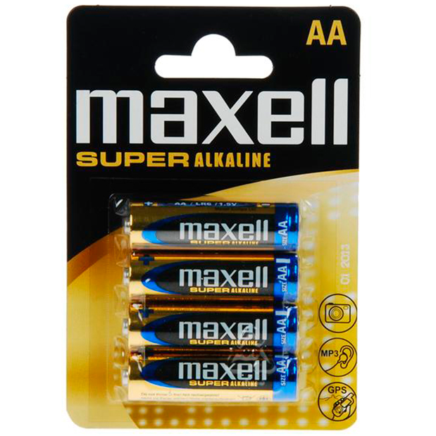 MAXELL PILA SUPER ALKALINE AA LR6 BLISTER*4 MAXELL