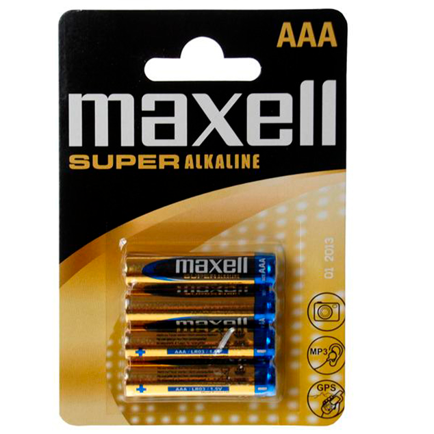 MAXELL PILA SUPER ALKALINE AAA LR03 BLISTER*4 MAXELL