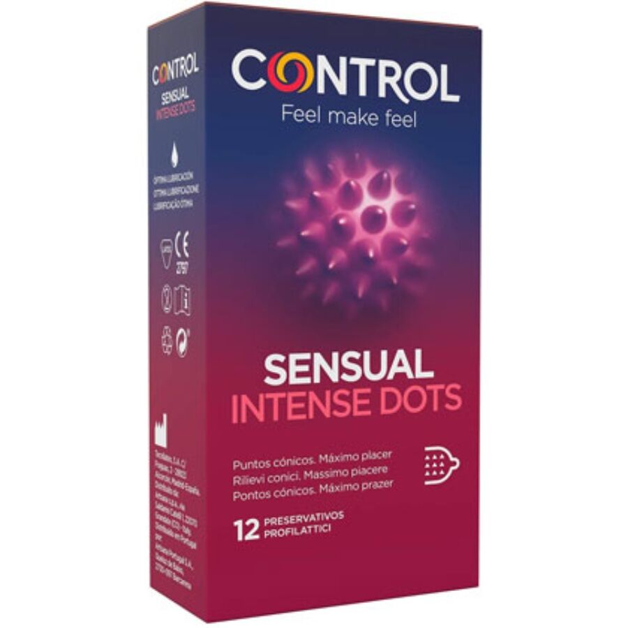 Control Spike Preservativos Con Puntos Conicos 12 Unidades