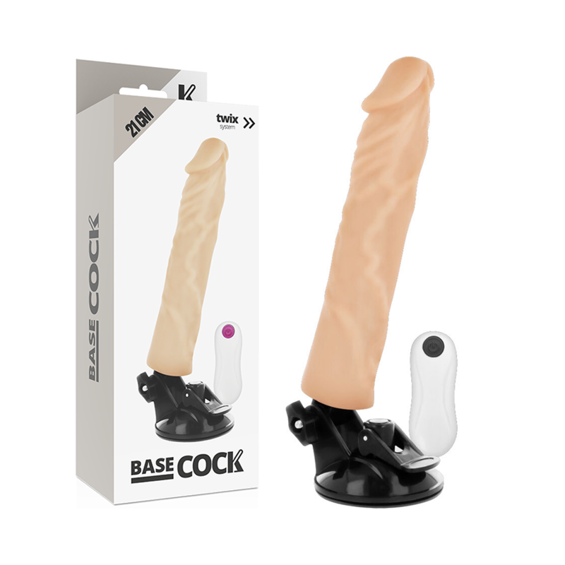 Based Cock Realistic Vibrador Control Remoto Natural 21cm