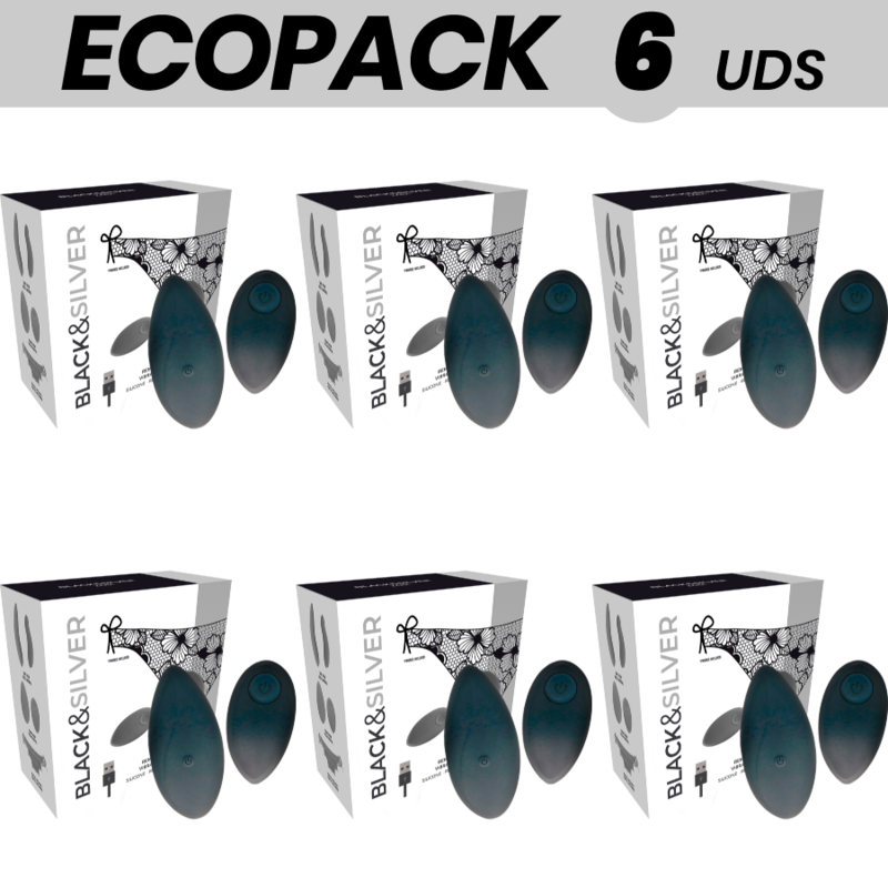 Ecopack 6 Uds - Black&silver Zara Estimulador Control Remoto