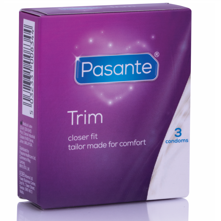 Pasante Preservativos Trim Más Delgado 3 Unidades