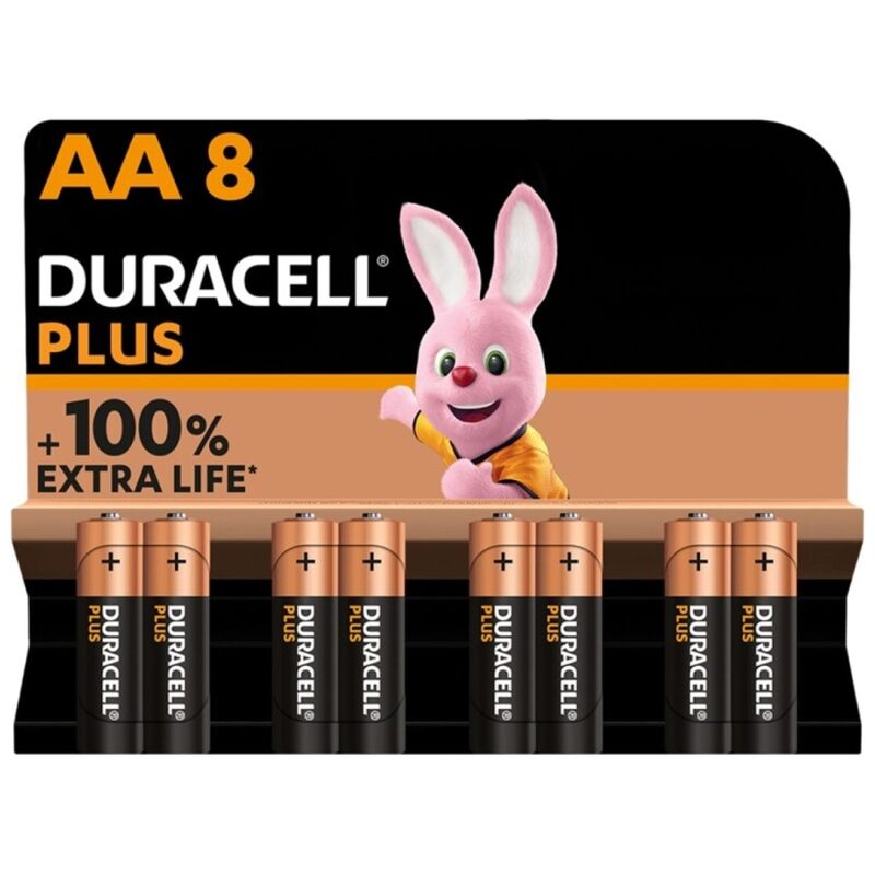 Duracell Plus Power 100 Pila Alcalina Aa Lr6 Blister*8