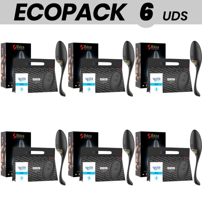 Ecopack 6 Uds - Ibiza Potente Huevo Vibrador Control Remoto