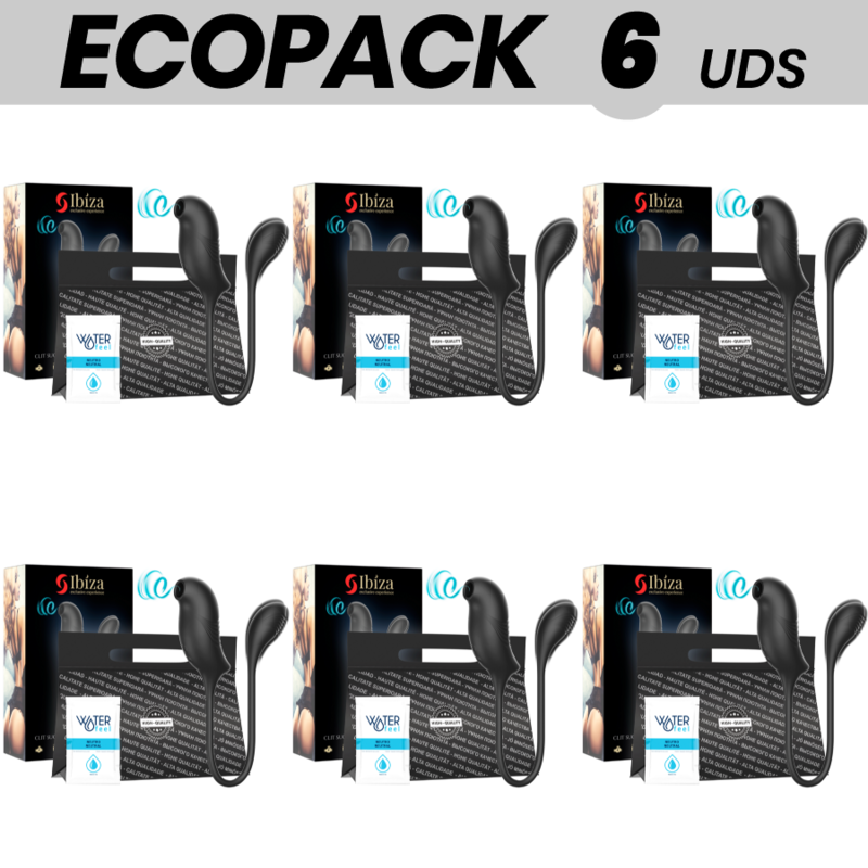Ecopack 6 Uds - Ibiza Estimulador Con Succionador Magic Clitoris Y Vibracion