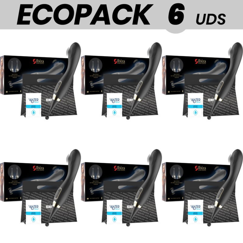 Ecopack 6 Uds - Ibiza Estimulador De Clitoris Intercambiables Y Pulsation Vibrador C Punto G