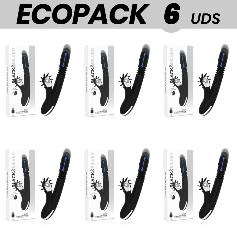 ECOPACK 6 UDS - BLACK&SILVER BUNNY REED UP & DOWN VIBE