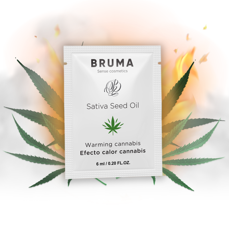 Bruma - Gel Deslizante Con Aceite De Semilla Efecto Calor Sabor Cannabis 6 Ml