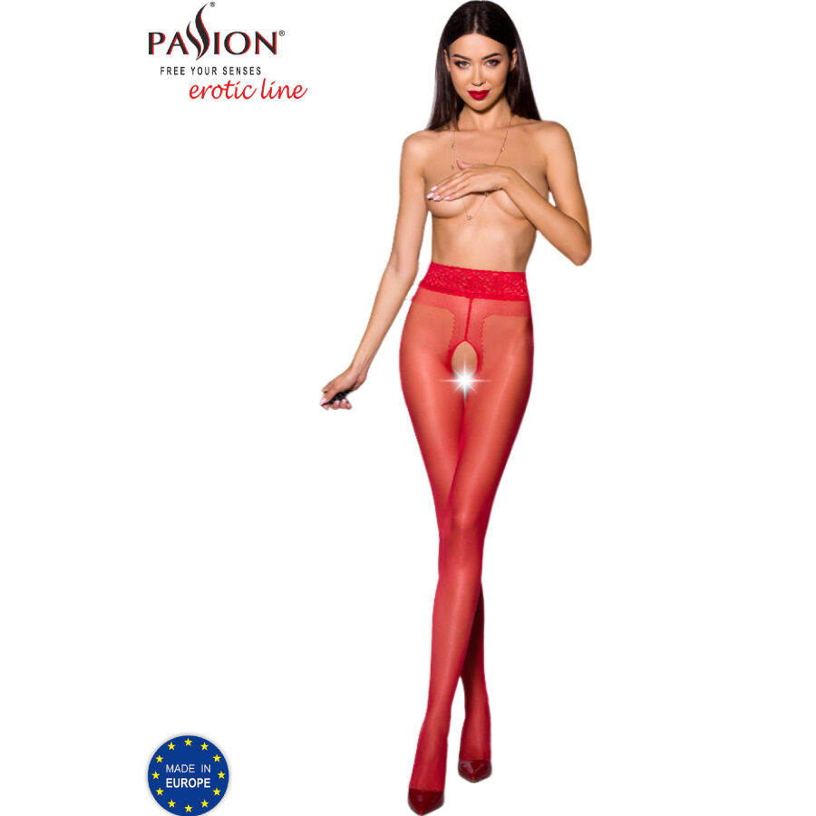 Passion - Tiopen 001 Medias Rojo 3/4 (20 Den)