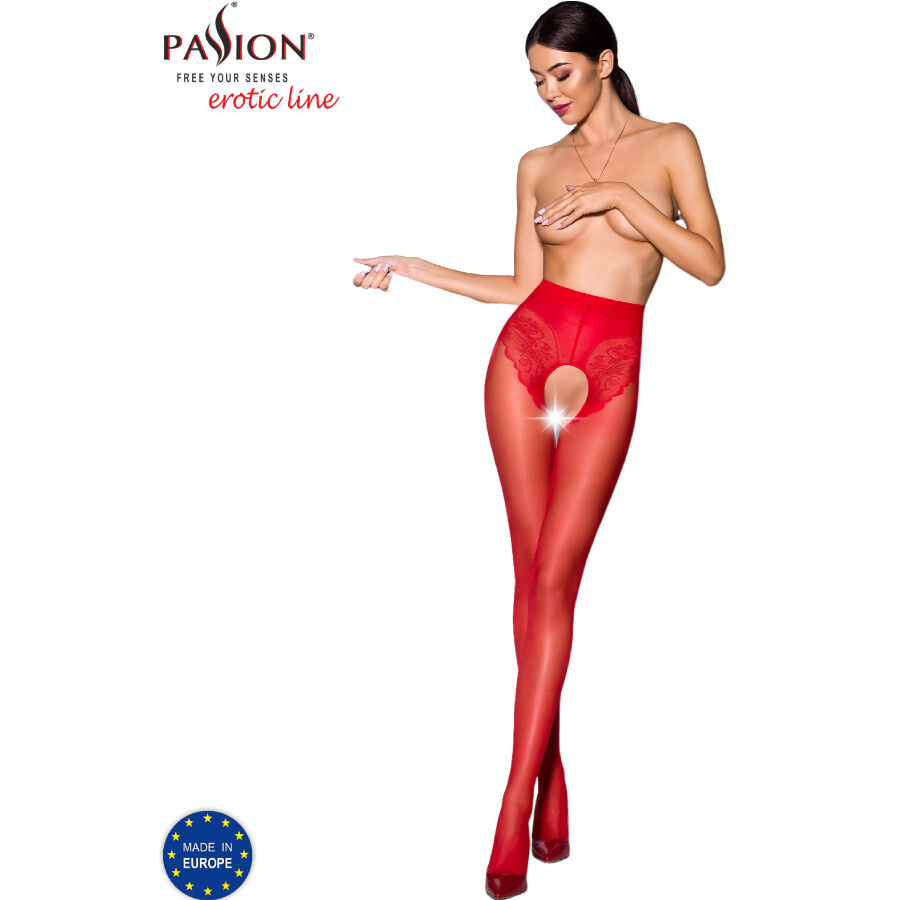 Passion - Tiopen 006 Medias Rojo 1/2 (30 Den)