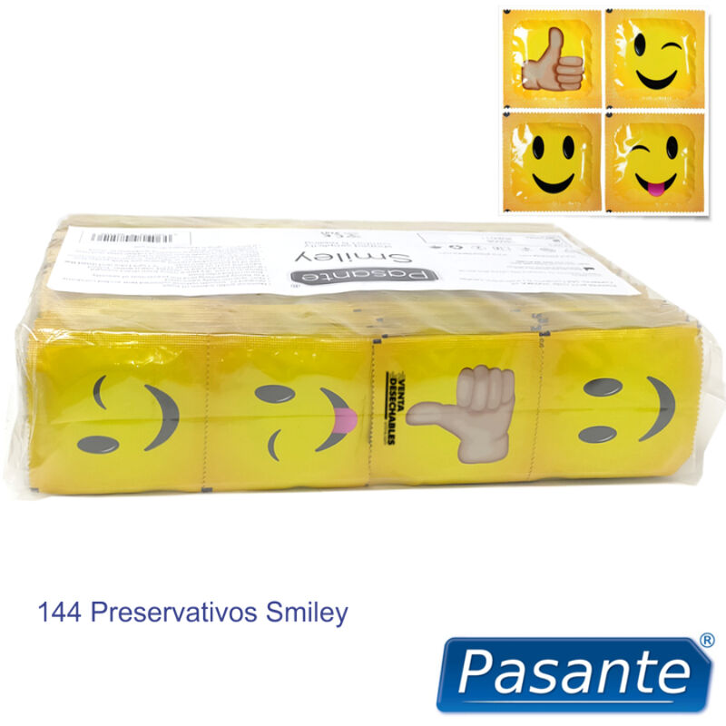 PASANTE - PRESERVATIVO SMILEY BOLSA 144 UNIDADES