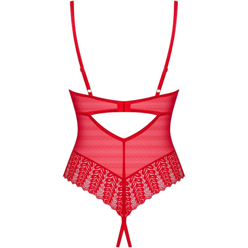 OBSESSIVE - INGRIDIA CROTCHLESS TEDDY ROJO XS/S