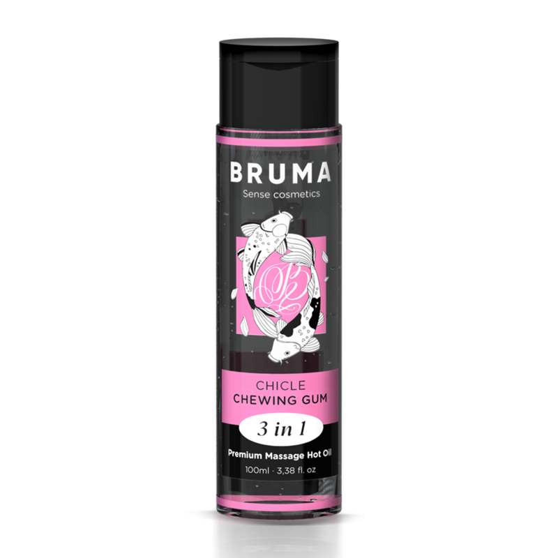 Bruma - Aceite De Masaje Premium Efecto Calor Sabor Chicle 3 En 1