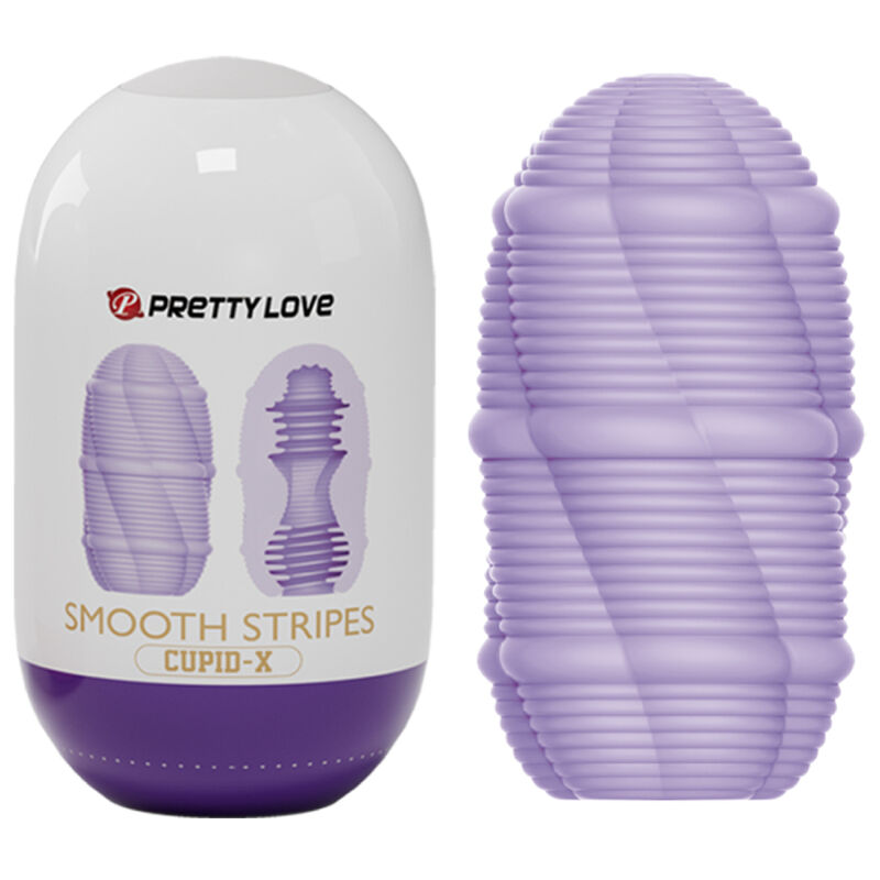 Pretty Love - Huevo Masturbador Smooth Stripes Cupid