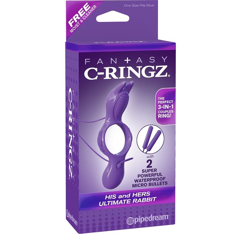 FANTASY C-RING HIS AND HERS ULTIMATE RABBIT FANTASY C-RINGZ